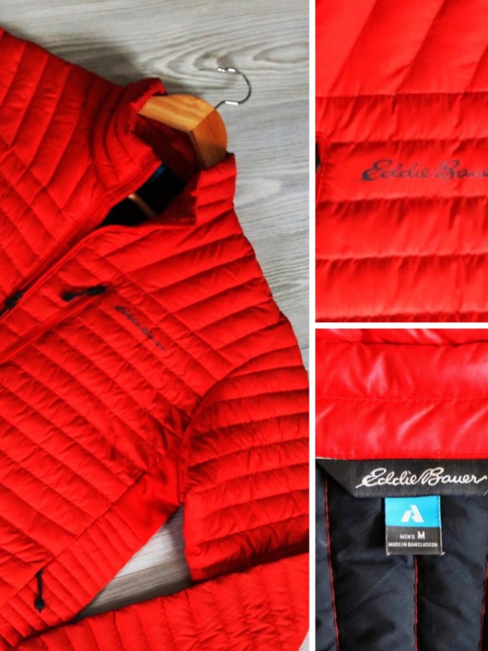Eddie Bauer First Ascent StormDown 800 Goose Down Men's M Quilted Puffer Jacket